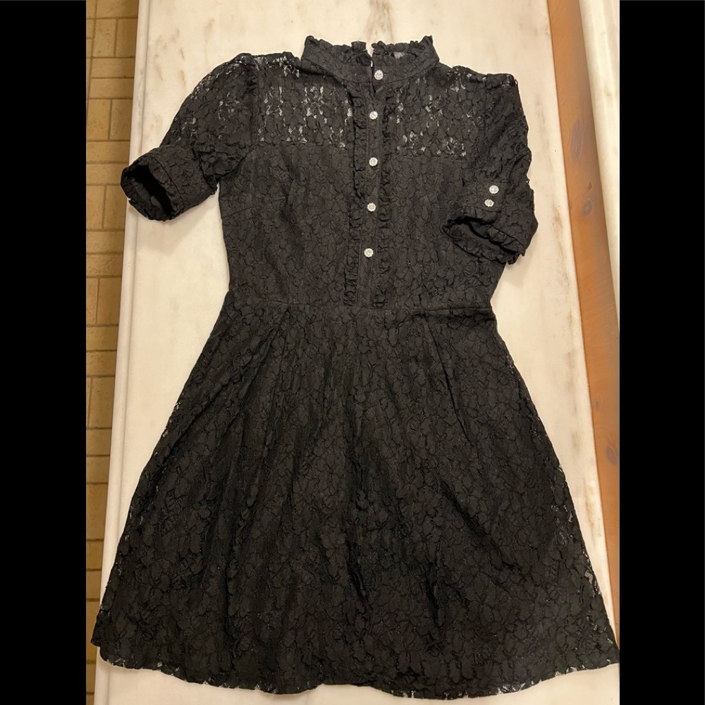 Black lace dress